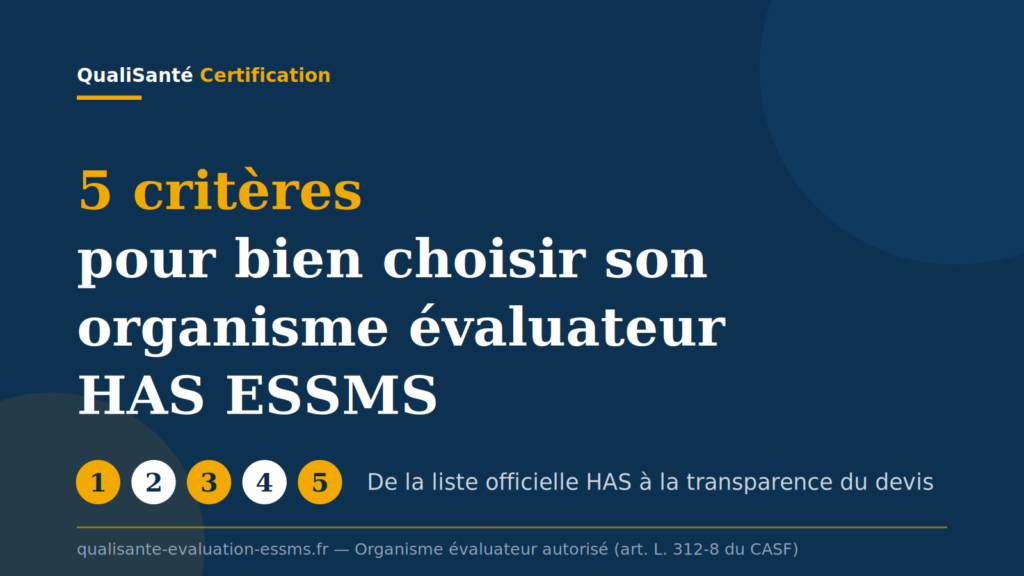 5 critères pour bien choisir son organisme évaluateur HAS ESSMS — QualiSanté Certification