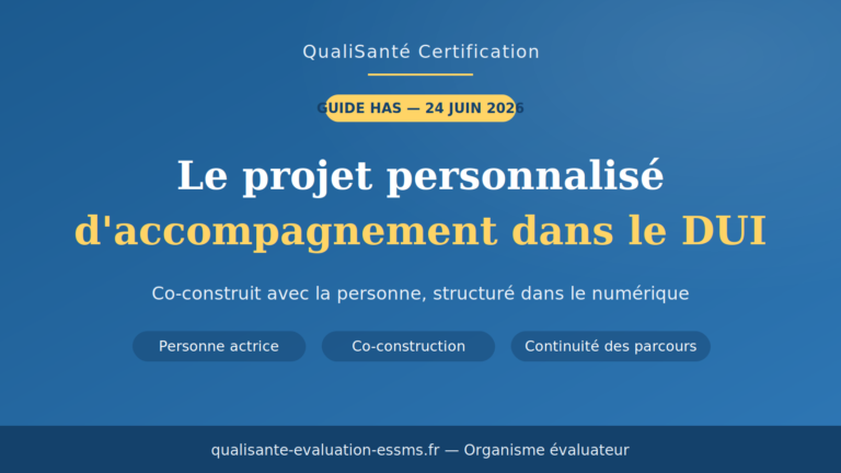 projet personnalisé d'accompagnement dans le DUI : le guide HAS résumé